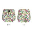 thumbnail image 4 of Disketp Vector Mexican Otomi Style Bright Print Women's Shorts Workout Shorts for Athletic Gym Running Shorts with Phone Pockets Small, 4 of 8