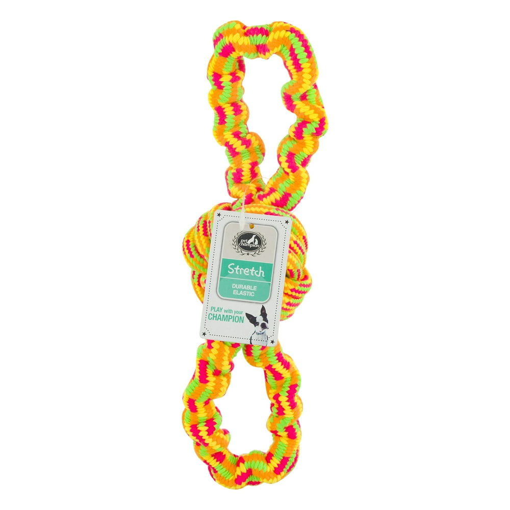 Pet Champion Stretch Figure 8 Elastic Dog Rope Chew Toy