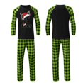 thumbnail image 4 of Gkeoshab Family Christmas Pajamas Matching Sets Matching Family Pajamas Sets Christmas PJ's 26 Letter Print Top and Plaid Bottom Sleepwear Jammies with Pockets, 4 of 4