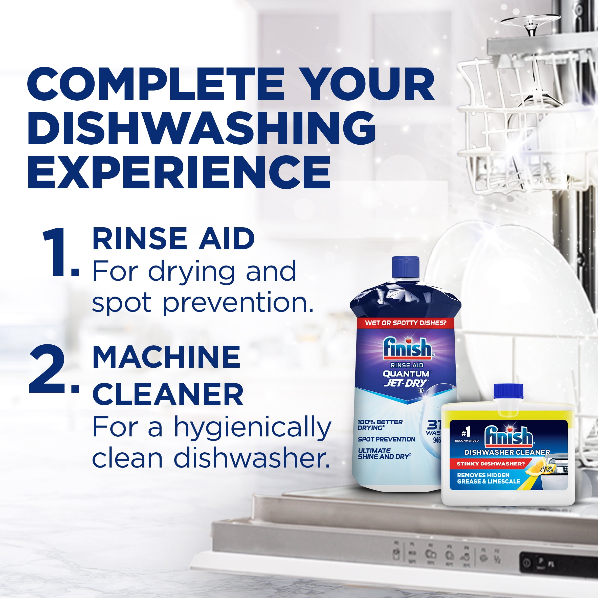 Finish Power Ball Quantum Dishwasher Detergent Pods, No pre sinse needed, For Deep clean & sparkling shine, Lemon Sparkle