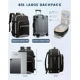 thumbnail image 4 of Lovevook Travel Luggage Backpack,Laptop Backpack for Women 17.3",40L Waterproof Carry-on Business Daypack Flight Approved Large Weekender Overnight Bag with 3 Packing Cubes, 4 of 9
