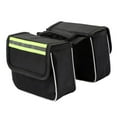 thumbnail image 2 of Sacs de Vélo pour Cadre avec Bande Réfléchissante Accessoire de Vélo Sac de Conduite Noir Double, 2 of 8