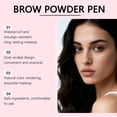 thumbnail image 4 of 2-In-1 Defining Eyebrow Pencil and Powder - Shapes And Fills In Sparse Brows For Natural Look - Soft Textured Powder Formula - Waterproof Proof Brow Pencil For Snatch Brows 1g, 4 of 7