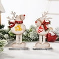 thumbnail image 4 of Mikilon Decor Christmas Decorations Home Ornaments, Christmas wooden painted desktop ornaments Christmas decoration ornaments, A, 4 of 8