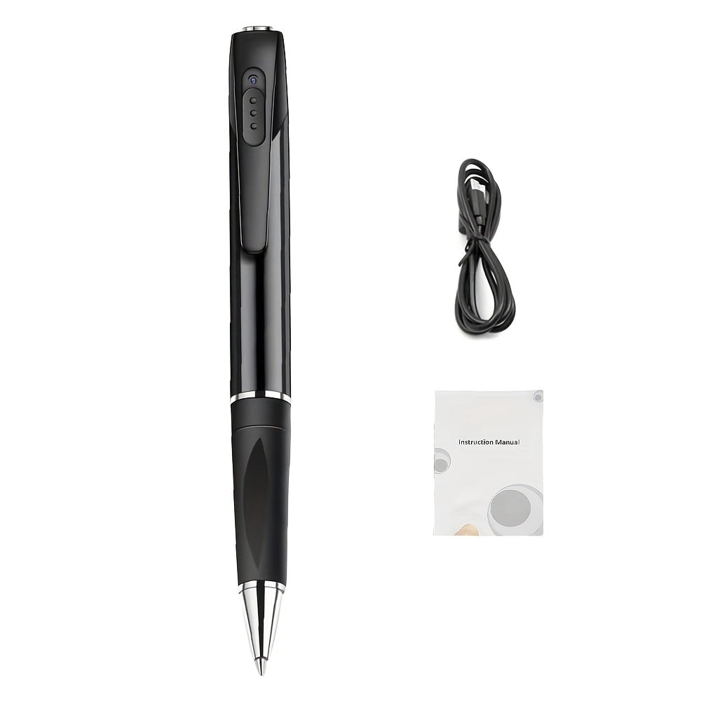 Wearable Mini Voice Recorder Pen, Rechargeable HD Audio Recorder for Lectures, Meetings, Interviews, Concerts, USB MP3 Playback Portable Safe Device