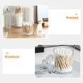 thumbnail image 4 of KAKOWELY 4 Pcs Bocal de Rangement Transparent pour Cotons-Tiges Design Anti-Humidité pour Usage Quotidien, 4 of 8