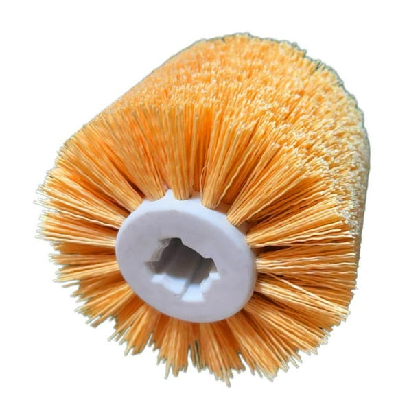 Cepillo abrasivo de pulido de grano 80 para acondicionamiento de superficies de trabajo de muebles de madera Amarillo
