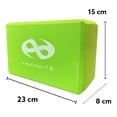 thumbnail image 2 of Par de bloques de yoga color verde limón  IF-BY2, 2 of 4