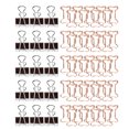 thumbnail image 5 of Juego de 5 pinzas de papel para encuadernación de uñas, combinación de Metal, papelería de oficina, suministros escolares, 5 of 5