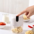 thumbnail image 4 of a eléctrica de 250 ml, a de ajo, a de alimentos, utensilios blanco Gloria Picadora de ajo eléctrica, 4 of 9