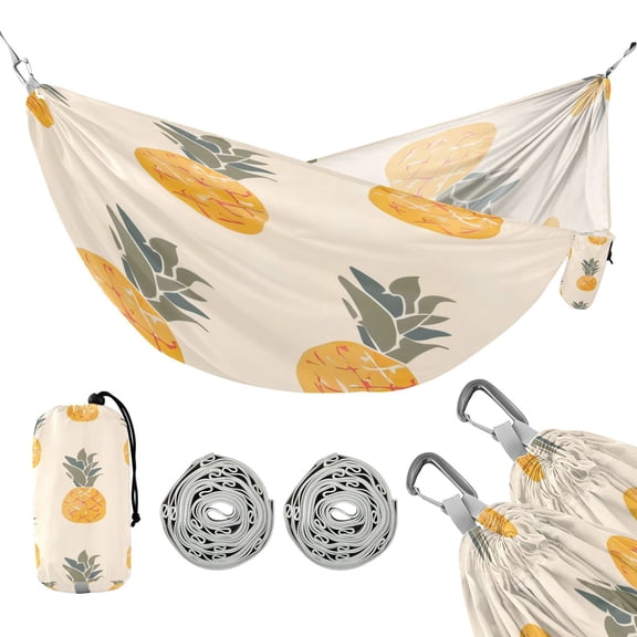 Hammock Camping Hammock Nylon Portable Hammock Travel Camping Hammock Yellow Pineapple
