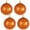 Shiny Mandarin Orange, variant on Christmas By Krebs 4" (100mm) Shiny Mandarin Orange [4 Pieces] Solid Commercial Grade Indoor and Outdoor Shatterproof Plastic, UV and Water Resistant Ball Ornament Decorations