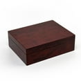 thumbnail image 1 of Contemporary 18 Note Hi Gloss Burl Wood Finish Jewelry Box - Over 400 Song Choices - It's A Small World After All, 1 of 2