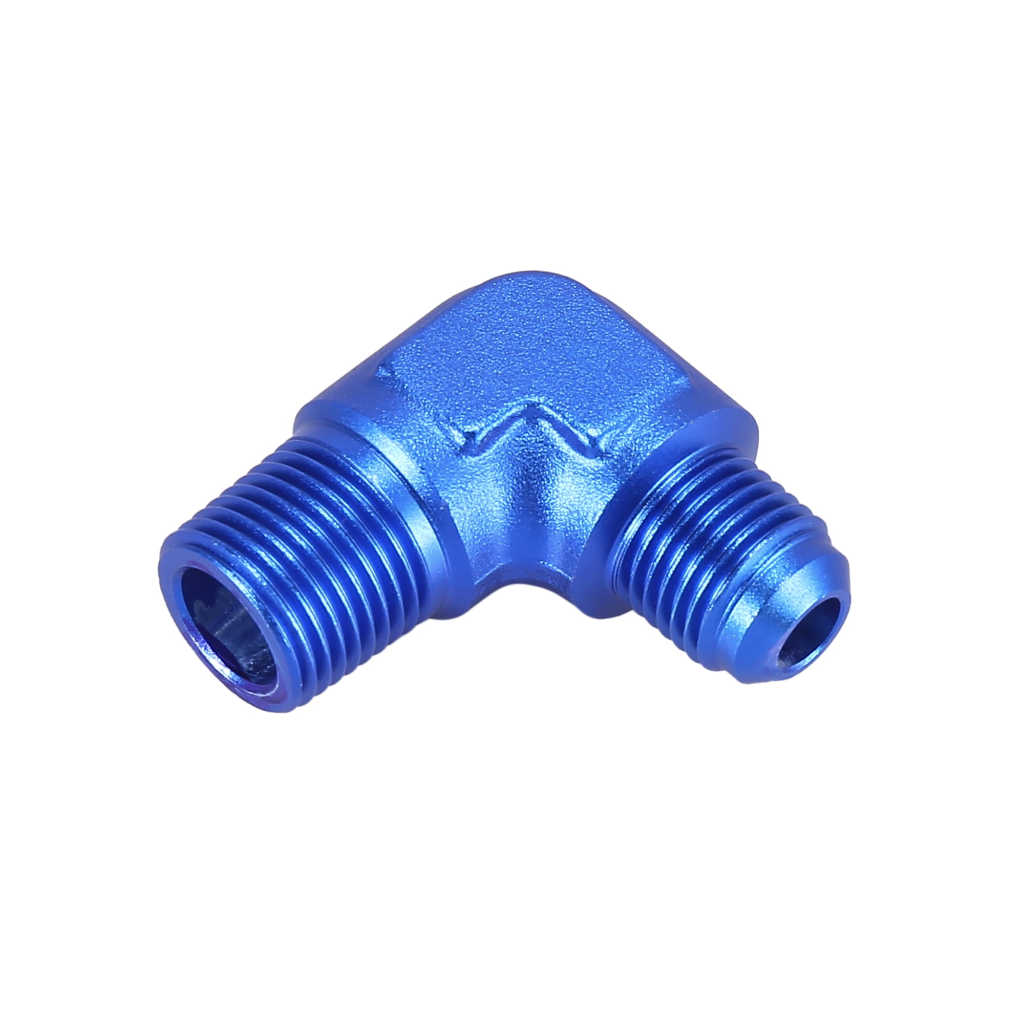 CNRAQR 8AN 90 Degree Bulkhead Flare Fitting - Male To Male Aluminum Black Adapter For Fuel, Oil, Air Lines