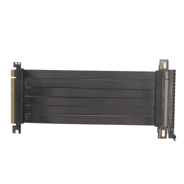 PCIE 3.0 X16 Extender Riser Cable, High Shielding Property 180 Degree Flexible PCIE 3.0 Extension Cable for Graphics Card Low Resistance