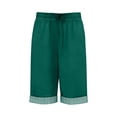 thumbnail image 3 of Lullu Girls Summer High Waist Shorts Casual Knee-Length Shorts with Pockets, Sizes 5-14, 3 of 3