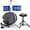 blue, variant on TEQIN Drum Set for Kids and Beginners, 3-Piece 14'' Drum Kit with Adjustable Throne, Cymbal, Pedal & Two Pairs of Drumsticks, Musical Instruments for Boys and Girls