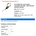 thumbnail image 2 of Front Right Door Lock Actuator - Compatible with 2008 - 2009 Chevy Silverado 3500 HD, 2 of 2