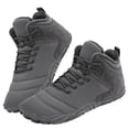 thumbnail image 2 of Botas Nieve para Exteriores Botas Invierno Antideslizantes Terciopelo Cálidas Suela Gruesa Zapatos Descalzos Zapatos Casuales Algodón K03 (gris 46), 2 of 9