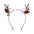 thumbnail image 1 of Bonita diadema luminosa con astas y banda para la cabeza con luz Led para niños, decoraciones navideñas para adultos, diadema, accesorios para el cabello, 1 of 5