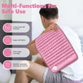 thumbnail image 3 of Heating Pad for Back,Neck,Shoulder,6 Heat Settings,Dry/Moist Heat & Auto Shut off, Birthday Gifts for Men and Women, 12" x 24", Pink, 1 Pack, 3 of 8