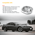 thumbnail image 5 of 8.8 Differential Cover Rear End Girdle System w/Gasket, Fill Drain Plug | Fit for Ford Mustang 1979-2004, F-150 1982-2012, Explorer Sport Trac, Bronco, Ranger 4.0L 1991-2011, Panther, 5 of 9