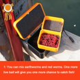 thumbnail image 2 of 4pcs Double-Layer Fishing Live Bait Box w/ Rope Earthworm Red Worms Storage Case, 2 of 6