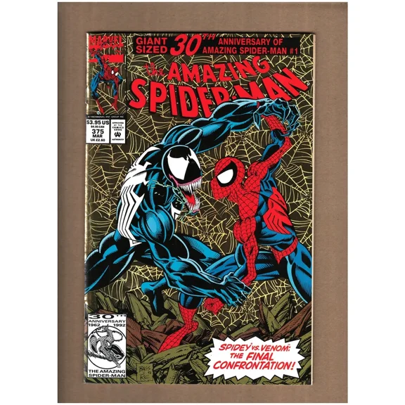Amazing Spider-man #375 Marvel Comics 1993 Holofoil VS. VENOM NM