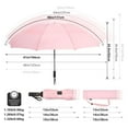 thumbnail image 6 of G4Free 42/46/54/62 Inch Large Golf Umbrella Compact Reverse Travel Umbrella 10 Ribs Windproof for Rain Double Canopy Automatic Open Close, 6 of 7
