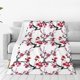 thumbnail image 1 of Balery Cherry Blossoms Manta de Felpa Suave y Acogedora – Cobija de Franela Aterciopelada para Cama, Lavable y Cálida para Sofá, Mascotas, Transpirable-80"x60", 1 of 7