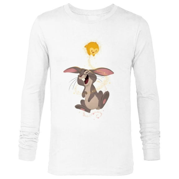 Disney Wish Star and Bunny Magic Happens - Long Sleeve T-Shirt for Men - Customized-White