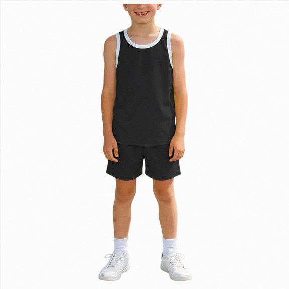 Boys Outfit Sets, Two Piece Summer Short Sleeve T-shirts and Shorts Set 6-12 Months 12-24 Months 2T 3T 4T 5T 6T 7T Children 4-5 Years