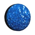 thumbnail image 1 of Fotbe A Blue Glitter Funda de Llanta de Repuesto con Estampado, Engrosada, Ajuste Universal para Jeep, Remolque, RV, SUV, Camión-16 inch, 1 of 6