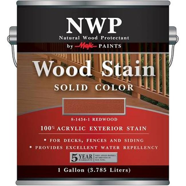 Yenkin Majestic Paint 9261223 1 Gal Wood Stain Acrylic Solid Clear 