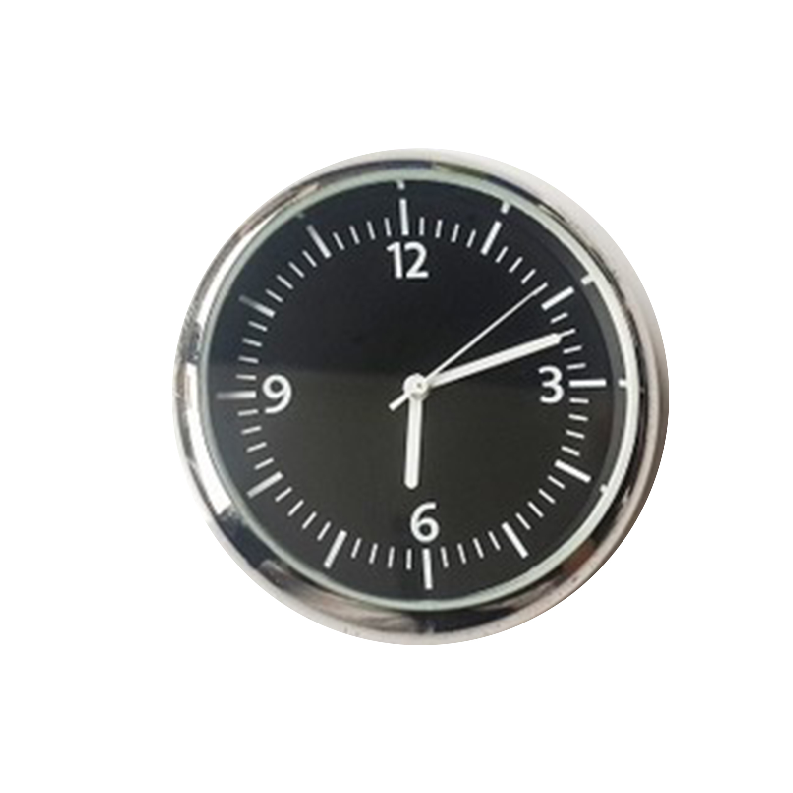 Car Dashboard Clock Mini Dial Watch with Adhesive Small Round Auto