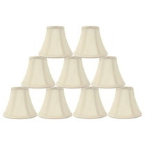 Urbanest Chandelier Lamp Shades, Set of 9, Soft Bell 3"x 6"x 5" Cream , Clip on