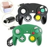 Lot Of 2 Classic Wired Controllers For Wii GameCube Wii U Black And Green