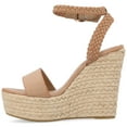 thumbnail image 3 of Journee Womens Andiah Buckle Espadrille Wedge Sandals, 3 of 10