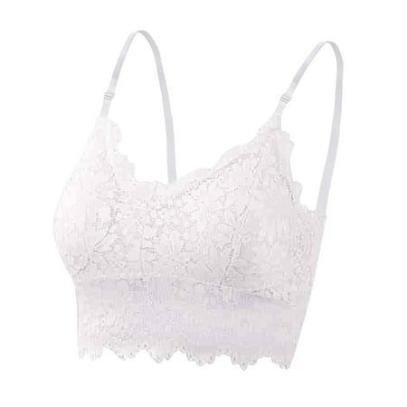 B91xZ Womens Bras Plus Size Retro Lace & Mesh Unlined Underwire Bra,B 46 