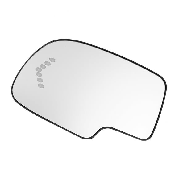 Unique Bargains Car Left Side Heated Mirror Glass Replacement W/Backing Plate for Chevy Silverado Avalanche Suburban