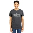 thumbnail image 2 of Hey Yo, Let's Go Men's Modern Fit Fun Casual T-Shirt Printed Graphic Tee Charcoal Gray Small, 2 of 3