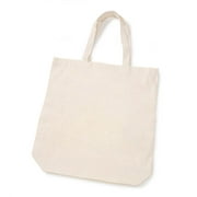 Lightweight Eco Cotton Tote Bag 15" x 16" x 4"