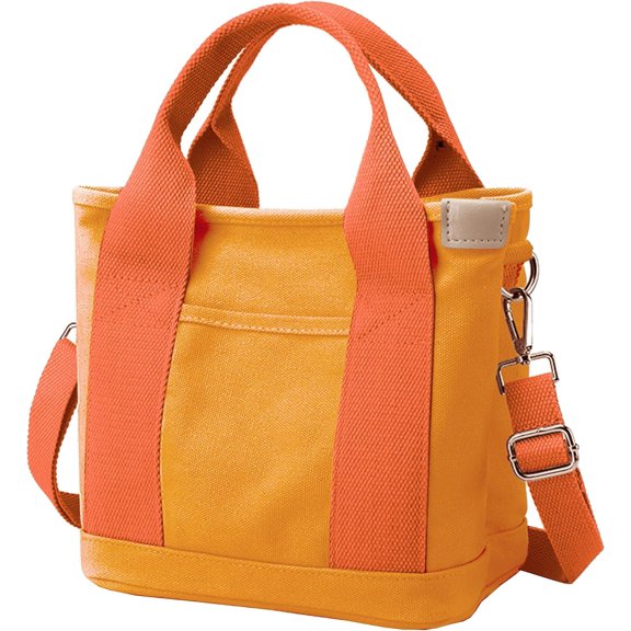 Small Tote Bag with Zipper Tote Bag for Women Canvas Crossbody Bag Shoulder Bag Satchel Hobo Bag Messenger Bag 2024