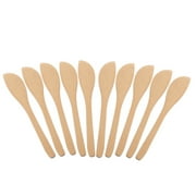 HeroNeo 10 pcs Cheese Spreader Bamboo Butter Knife Spreader Restaurant Food Grade Tool
