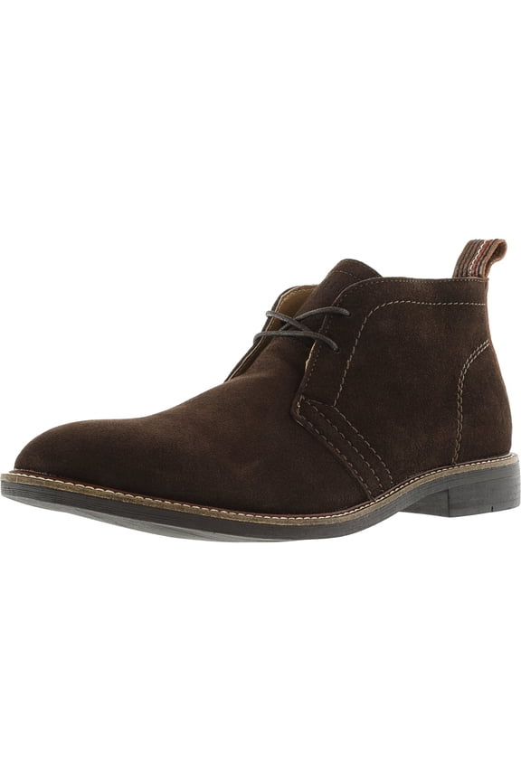 Men's Adam Leather Dark Brown Ankle-High Boot - 9.5M