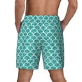 thumbnail image 4 of Balery Aquamarine Glitter1 Mens Swim Trunks Swim Shorts for Men Quick Dry Inseam Beach Shorts with Compression Liner Pocket-Large, 4 of 9