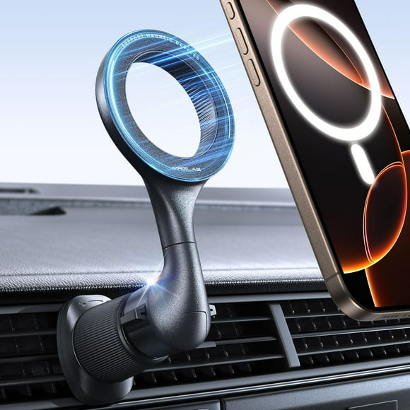 Soporte magnético para teléfono MRGLAS para rejilla de ventilación de coche MagSafe