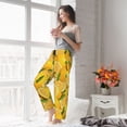 thumbnail image 6 of Picia Yellow Limes Womens Soft Woven Cotton Elastic Waistband Sleep Pajama Pant Lounge Sleep Pant With Pockets And Drawstring-Medium, 6 of 9