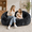 Black, variant on Homefun 59" Plush Bean Bag Sofa Chair,High Density Foam Filled Lazy Couch, Modern Chenille Floor Lounger with 2 Pillows,Comfy Accent Sofa,Wine Red