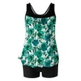 thumbnail image 4 of LOPECY-Sta Bathing Suit for Women Tankini Swimsuits for Women Sleeveless Tummy Control Two Piece Bathing Suits Flowy Swim Tops with Boy Shorts, 4 of 8
